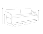 Allariz Sofa, Warm Grey, 89"W