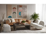 Franze Swivel Lounge Chair, Merino Pearl Performance Fabric