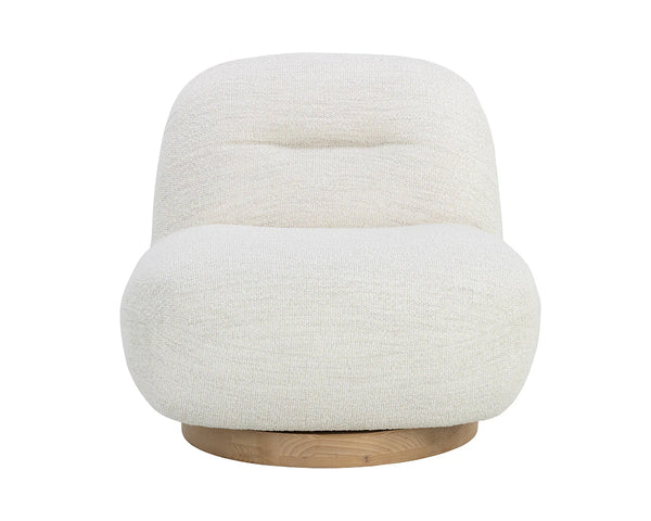 Franze Swivel Lounge Chair, Merino Pearl Performance Fabric