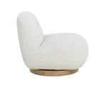 Franze Swivel Lounge Chair, Merino Pearl Performance Fabric