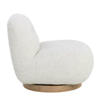 Franze Swivel Lounge Chair, Merino Pearl Performance Fabric