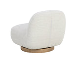 Franze Swivel Lounge Chair, Merino Pearl Performance Fabric