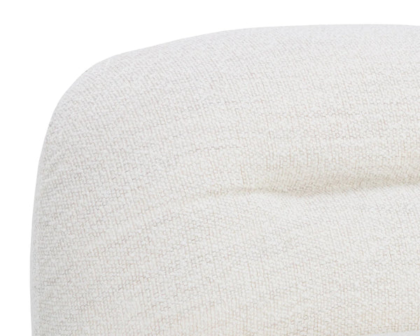 Franze Swivel Lounge Chair, Merino Pearl Performance Fabric