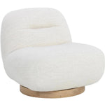 Franze Swivel Lounge Chair, Merino Pearl Performance Fabric