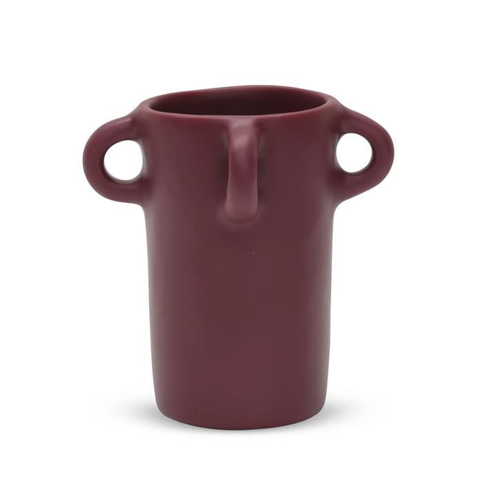 Loopy Small Vase, Oxblood