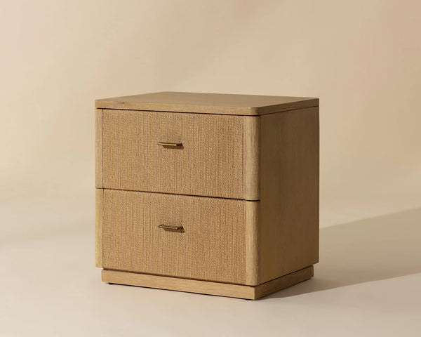 Etienne Nightstand, Rustic Oak, 24"W