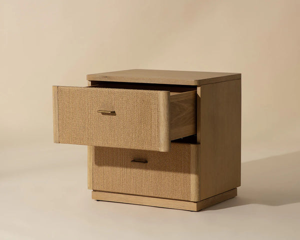 Etienne Nightstand, Rustic Oak, 24"W