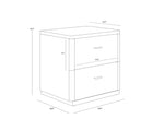 Etienne Nightstand, Rustic Oak, 24"W