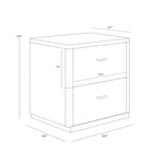 Etienne Nightstand, Rustic Oak, 24"W