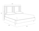 Avida Bed King, Rustic Oak/Natural