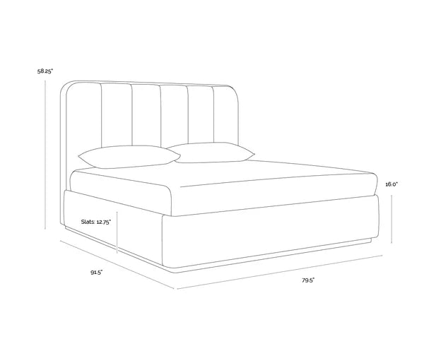 Jamille Bed, Eclipse Natural, King & Queen