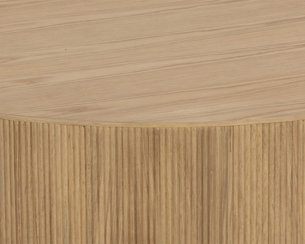 Kalla Coffee Table, Rustic Oak, 44"Dia.