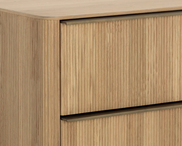 Kalla Nightstand, Rustic Oak, 28"W