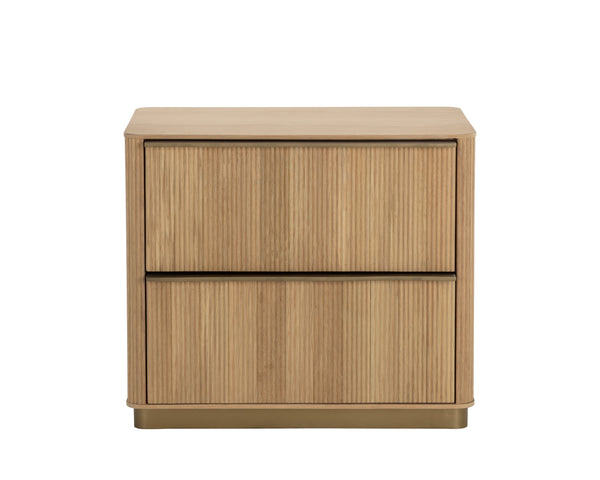 Kalla Nightstand, Rustic Oak, 28"W