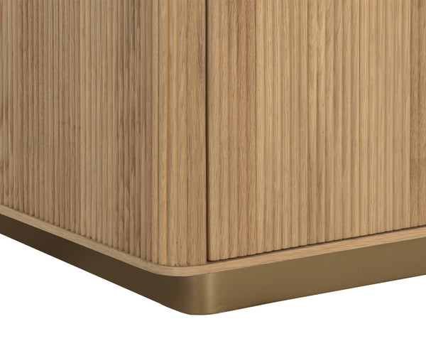 Kalla Nightstand, Rustic Oak, 28"W