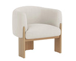 Trine Lounge Chair, Dove Cream