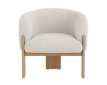 Trine Lounge Chair, Dove Cream