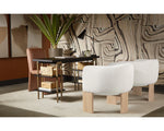 Trine Lounge Chair, Dove Cream