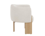 Trine Lounge Chair, Dove Cream