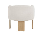Trine Lounge Chair, Dove Cream