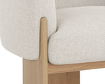 Trine Lounge Chair, Dove Cream