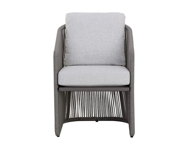 Allariz Dining Armchair, Warm Grey