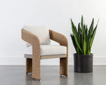Pylos Dining Armchair, Natural/Louis Cream