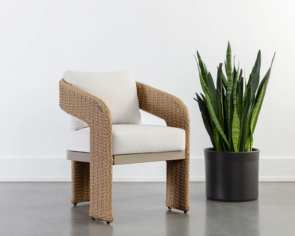 Pylos Dining Armchair, Natural/Louis Cream