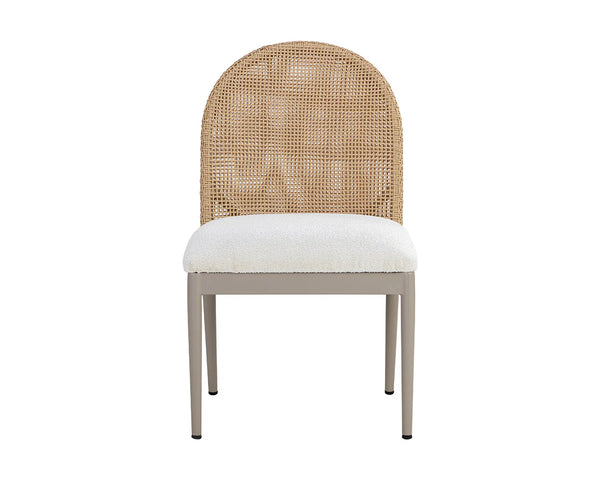 Calandri Outdoor Dining Chair, Natural/Louis Cream