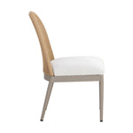 Calandri Outdoor Dining Chair, Natural/Louis Cream