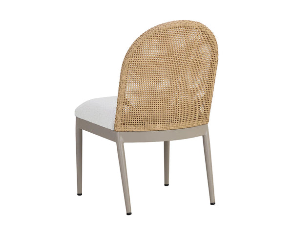 Calandri Outdoor Dining Chair, Natural/Louis Cream