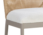Calandri Outdoor Dining Chair, Natural/Louis Cream