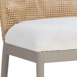 Calandri Outdoor Dining Chair, Natural/Louis Cream