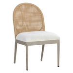 Calandri Outdoor Dining Chair, Natural/Louis Cream