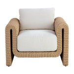 Tibi Lounge Chair, Natural/Louis Cream