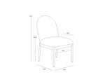 Calandri Outdoor Dining Chair, Natural/Louis Cream