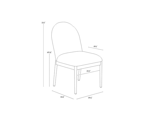 Calandri Outdoor Dining Chair, Natural/Louis Cream