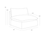 Reve Sectional, Effie Linen, 121.5"W x 81"D