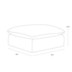 Reve Sectional, Effie Linen 162"W x 121.5"D (can be Left or Right facing)