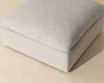 Reve Sectional, Effie Linen with moveable Ottoman