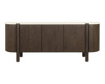 Banyan Sideboard, Mocha Brown/Marble, 87"W x 20.5"D x 33"H