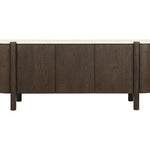 Banyan Sideboard, Mocha Brown/Marble, 87"W x 20.5"D x 33"H