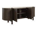 Banyan Sideboard, Mocha Brown/Marble, 87"W x 20.5"D x 33"H