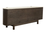 Banyan Sideboard, Mocha Brown/Marble, 87"W x 20.5"D x 33"H