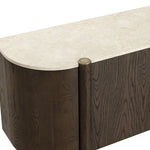 Banyan Sideboard, Mocha Brown/Marble, 87"W x 20.5"D x 33"H