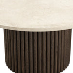 Banyan Dining Table, Mocha Brown/Marble, 59" Round