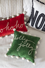 Holly Jolly Pillow, 16"x 16"