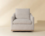 Corbin Swivel Chair, Effie Linen
