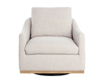 Corbin Swivel Chair, Effie Linen