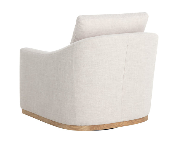 Corbin Swivel Chair, Effie Linen